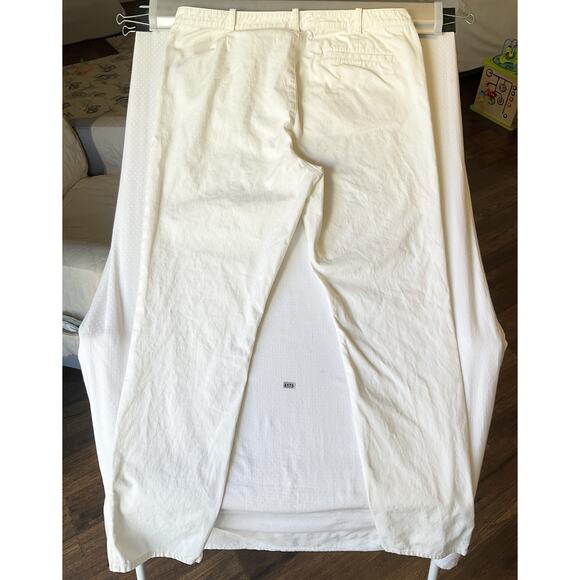 Lauren Ralph Women Pants 12 White Chino Zipper 30" Inseam Mid Rise Straight - Picture 10 of 10